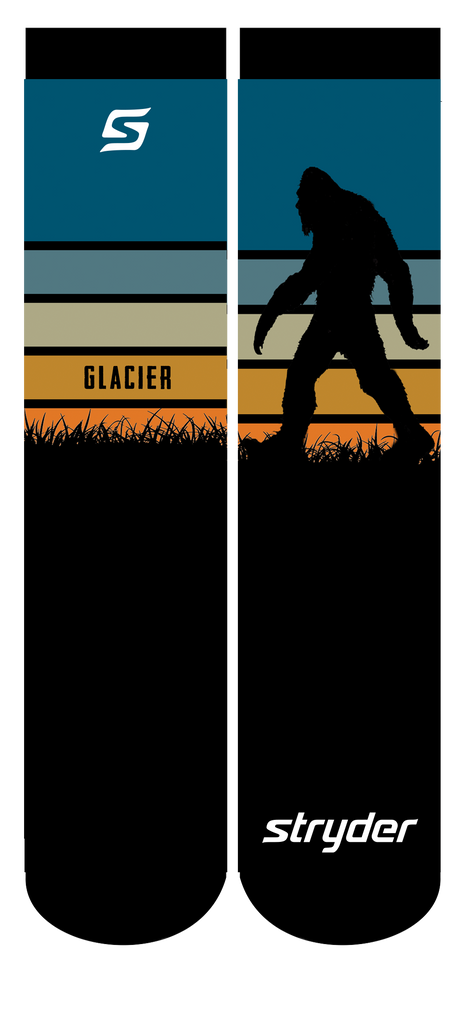 Glacier Bigfoot Sunset Silhouette
