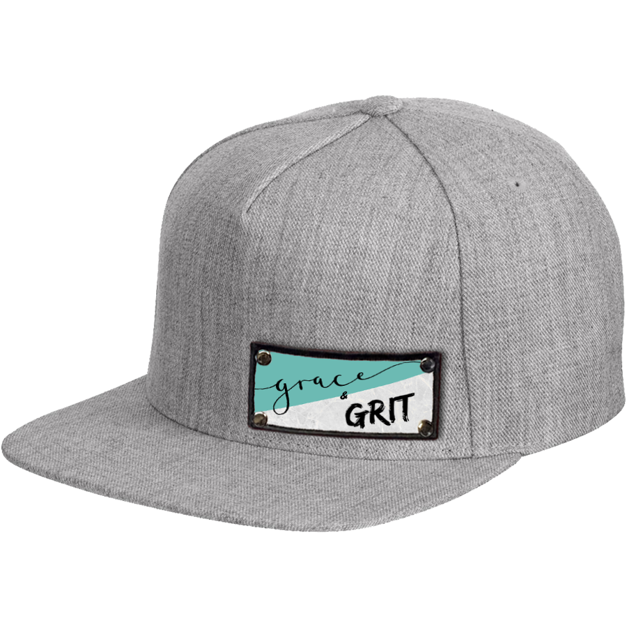 Grace & Grit Patch on Heather Gray Hat