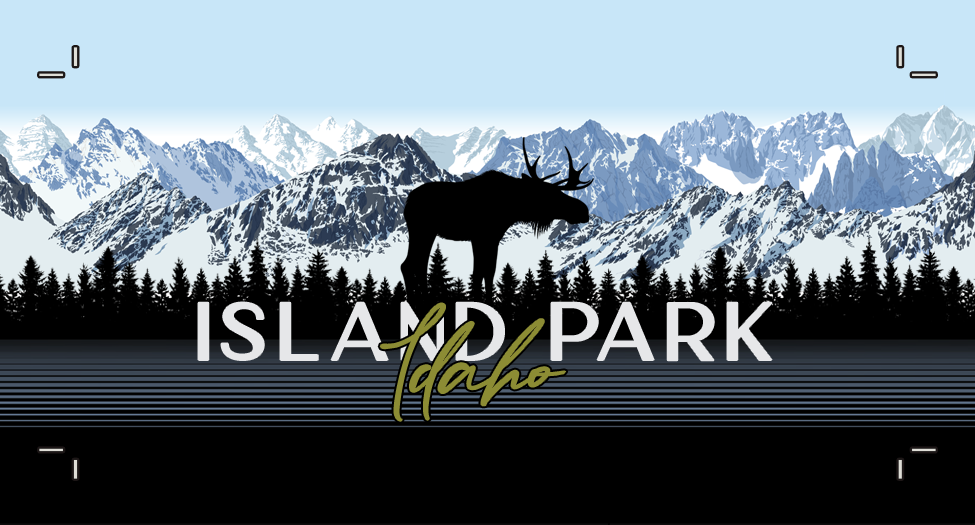 Island Park Moose Silhouette RS-RCH112-HGRY.NVY